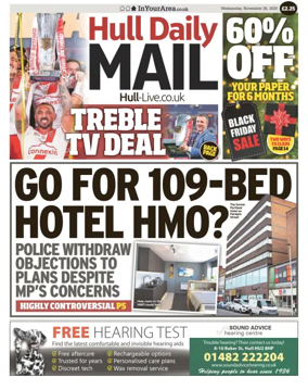 Cover of Hull Daily Mail