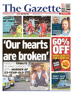 Cover of Teesside Evening Gazette