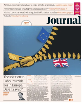 Cover of The Guardian e-paper Journal