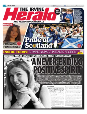 Cover of The Irvine Herald and Kilwinning Chronicle