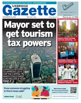 Cover of Uxbridge Gazette