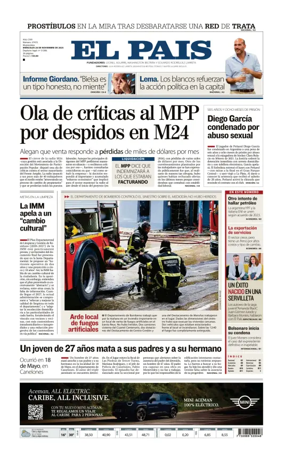 Cover of El Pais (Uruguay)