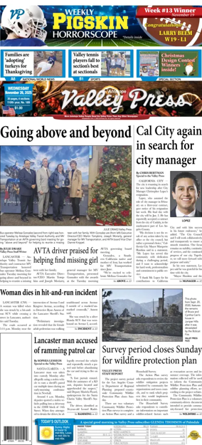 Cover of Antelope Valley Press
