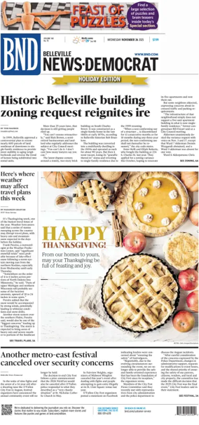 Cover of Belleville News-Democrat