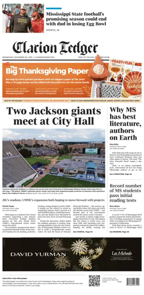 Cover of Clarion Ledger