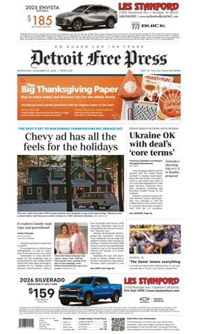 Cover of Detroit Free Press