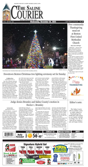 Cover of The Saline Courier