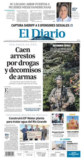 Cover of El Diario de El Paso