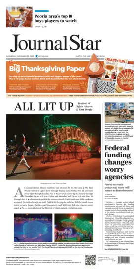 Cover of Journal Star (Peoria)