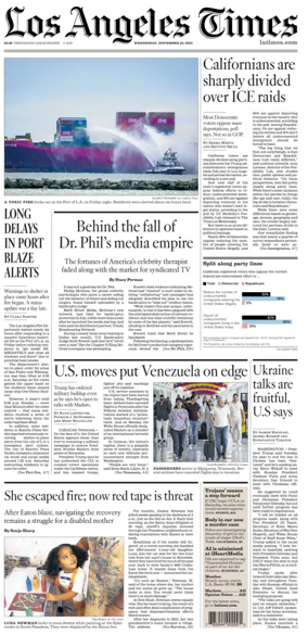 Cover of Los Angeles Times