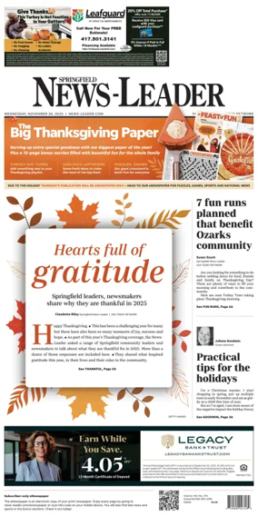 Cover of Springfield News-Leader