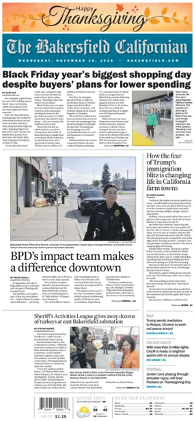 Cover of The Bakersfield Californian