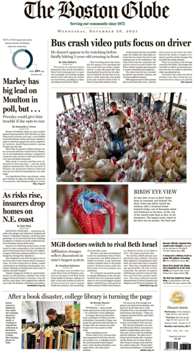 Cover of The Boston Globe