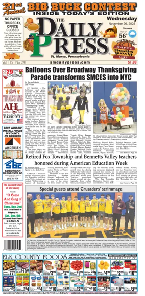 Cover of The Daily Press