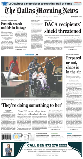 Cover of The Dallas Morning News