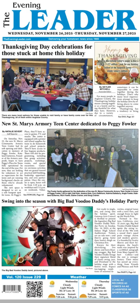 Cover of The Evening Leader