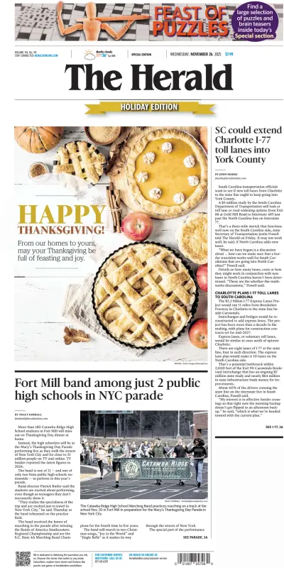 Cover of The Herald (Rock Hill)