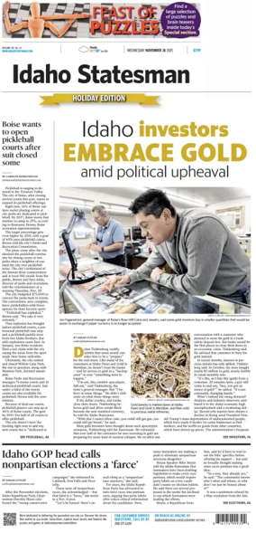 Cover of The Idaho Statesman