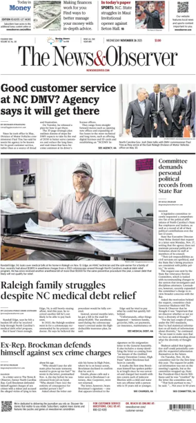 Cover of The News & Observer