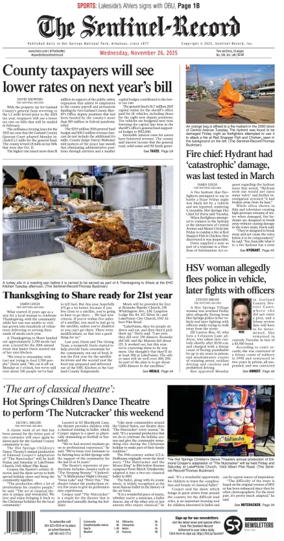 Cover of The Sentinel-Record