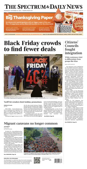 Cover of The Spectrum & Daily News