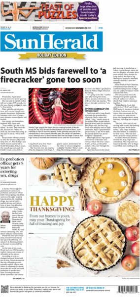 Cover of The Sun Herald