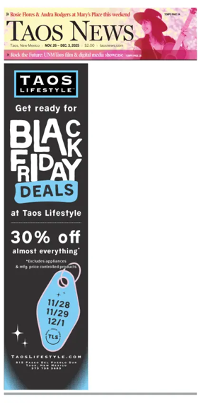 Cover of The Taos News