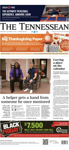 Cover of The Tennessean