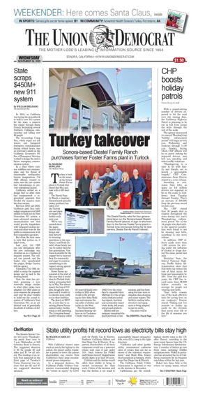 Cover of The Union Democrat