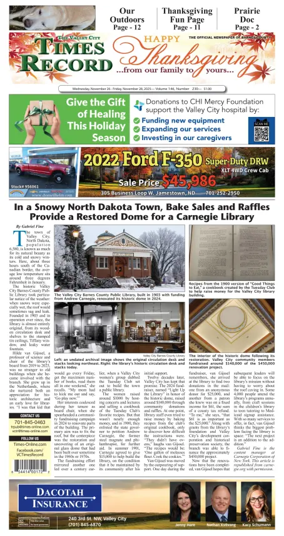 Cover of Valley City Times-Record