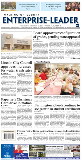 Cover of Washington County Enterprise-Leader