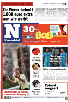 Cover of Het Nieuwsblad