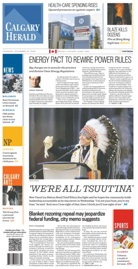 Cover of Calgary Herald