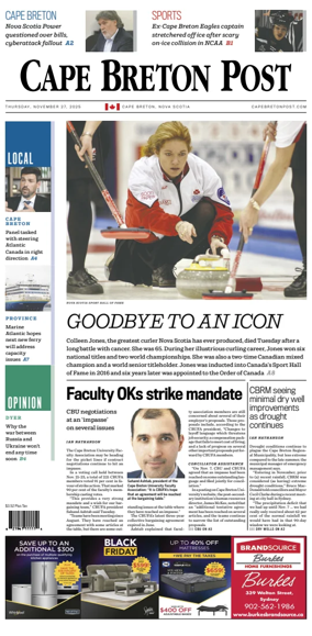 Cover of Cape Breton Post