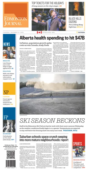 Cover of Edmonton Journal