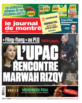 Cover of Le Journal de Montreal