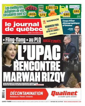 Cover of Le Journal de Quebec