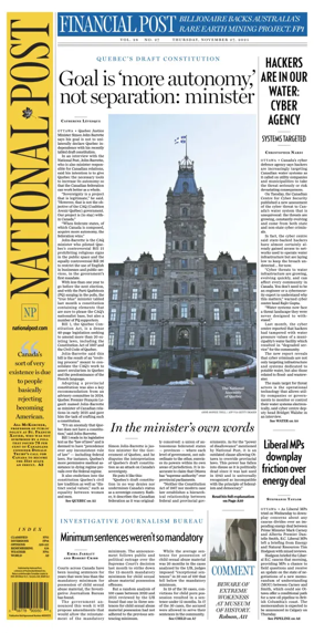 Cover of National Post - (Latest Edition)
