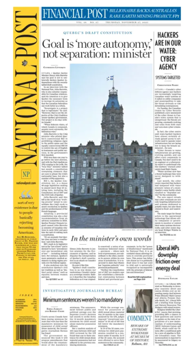 Cover of National Post - (National Edition)