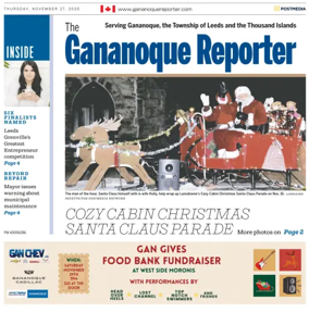 Cover of The Gananoque Reporter