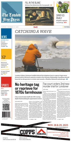 Cover of The London Free Press