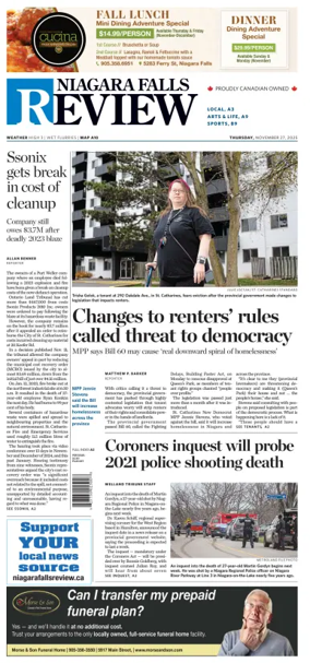 Cover of The Niagara Falls Review