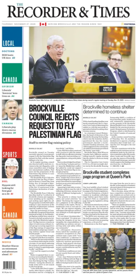 Cover of The Recorder & Times (Brockville)