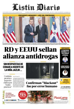 Cover of Listin Diario