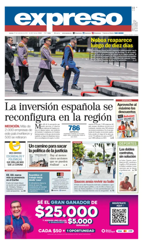 Cover of Diario Expreso