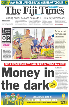 Cover of The Fiji Times