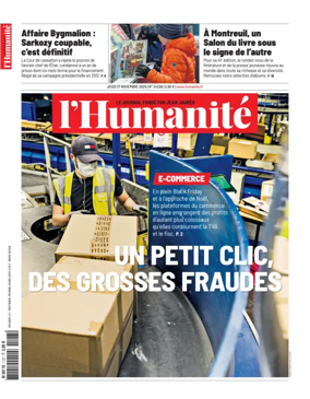 Cover of L'HUMANITE