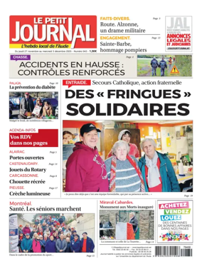 Cover of Le Petit Journal - L'hebdo local de l'Aude