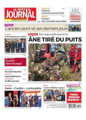 Cover of Le Petit Journal - L'hebdo local du Lot
