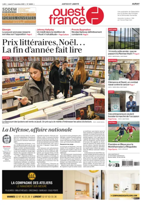 Cover of Ouest France (Auray)